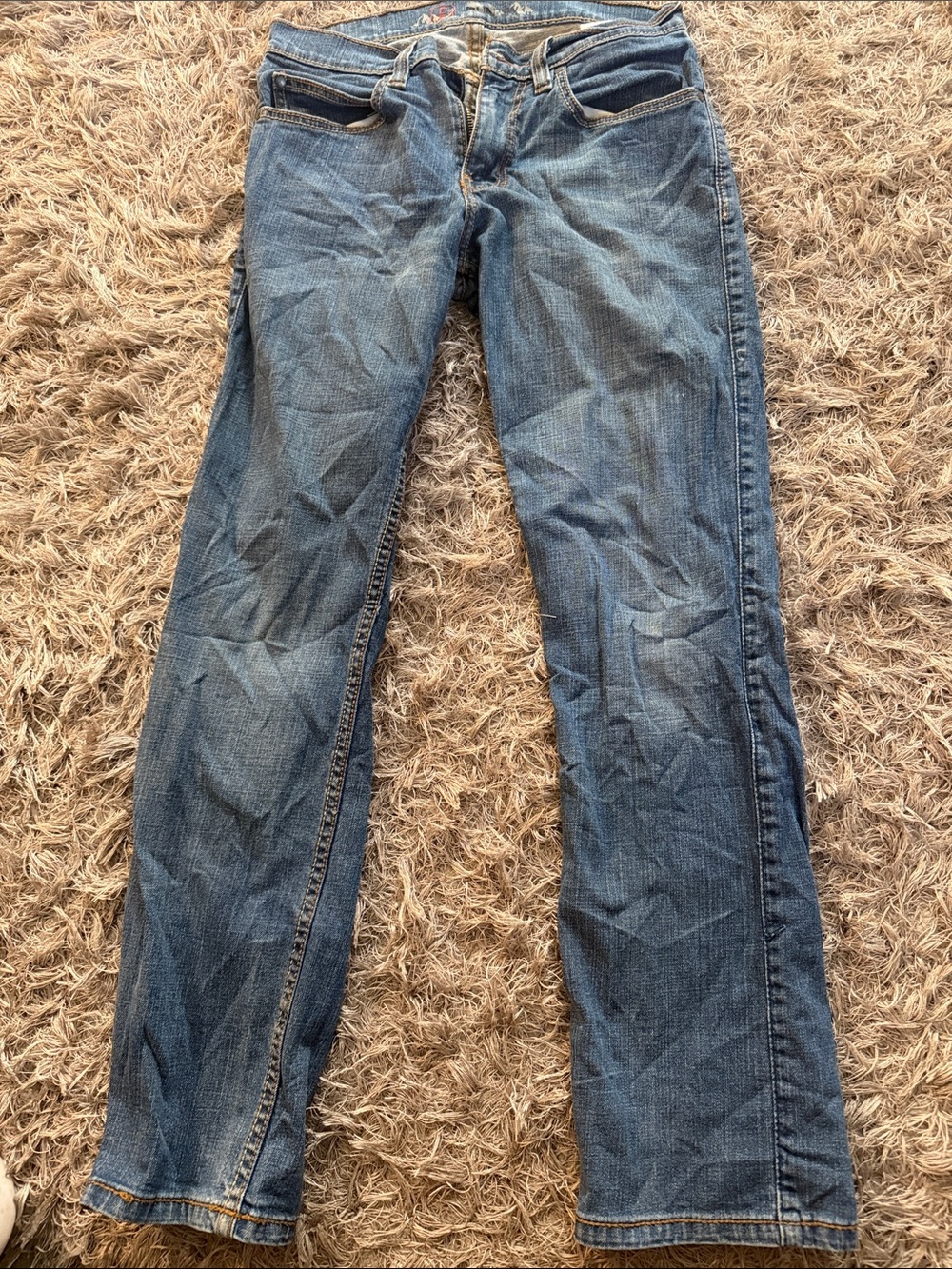 Classic Men's Blue Jeans - Casual Straight Fit